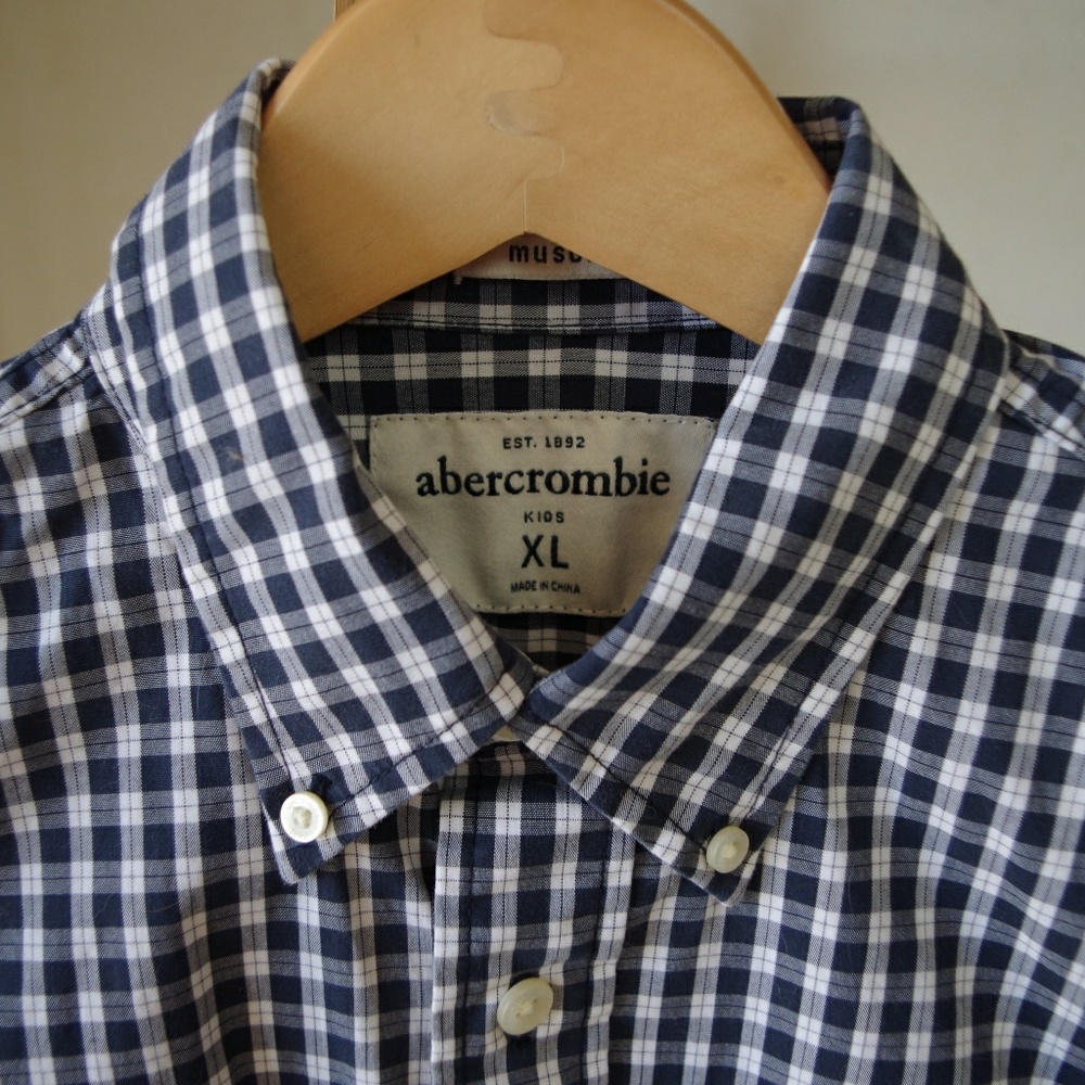 Do Not Purchase! Abercrombie Plaid Button Down Shirt - Picture 2 of 2